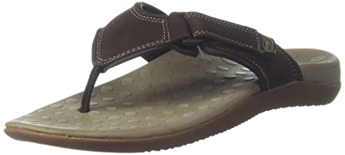 Image of Scholl Ortha Thong Men's Brown Sandals - 9 UK (8714717)