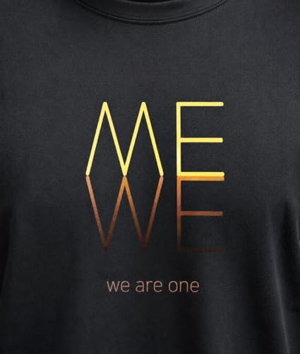 Image of INKKR Regular Fit Half Sleeves Round Neck Typographic Printed Cotton T-Shirt
