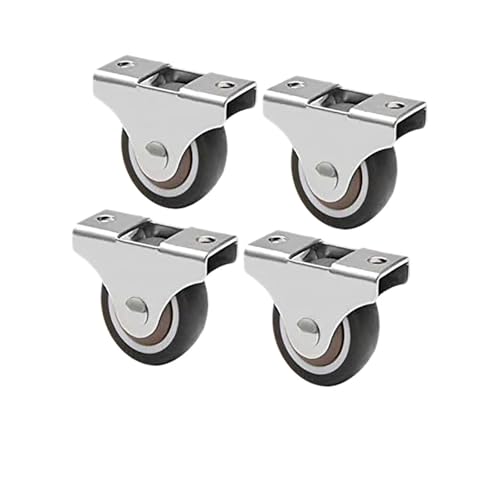 Rotelle Mi/Ni da 4 Pezzi Rotelle for mobili Rotelle fisse Piccole da 25 mm Rotelle mobili direzionali Rotelle mobili for mobili