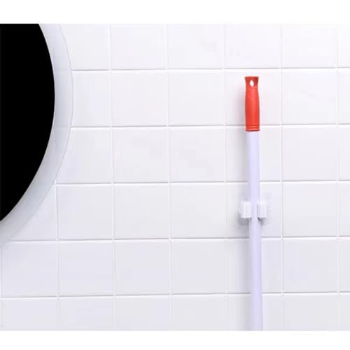 Wagoodter 2 Stück Besenhalterung Wand, Wandhalterung Besen Besenhalter Selbstkleben Mop, Geeignet für Küche, Bad, Garten (C)
