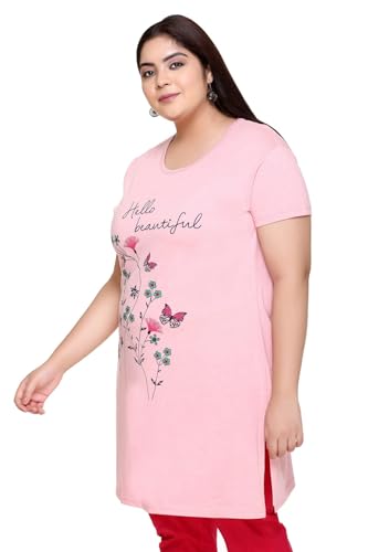 Image of In Love Women's Plus Size Cotton Printed T-Shirt with Pocket - Combo Pack of 2