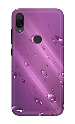 Image of PRINTFIDAA Water Bubbles in Lilac Background Printed Designer Hard Back Case Cover for Xiaomi Mi Play -(TY) MVN1005