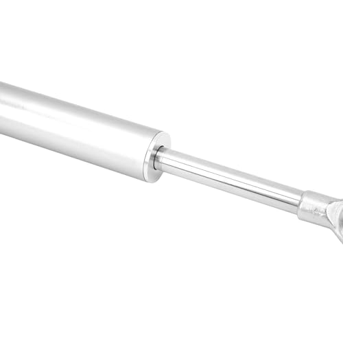 Einstellbarer Lenkungsdämpfer-Stabilisator, Motorrad-Lenkungsdämpfer 330 Mm Universal-Aluminium-Lenkungsdämpfer-Stabilisator für die Meisten Motorräder (SILVER)