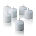 Light In The Dark White Votive Candles - Box of 72 Unscented Candles - 10 Hour Burn Time - Bulk Candles for Weddings, Parties, Spas and Decorations