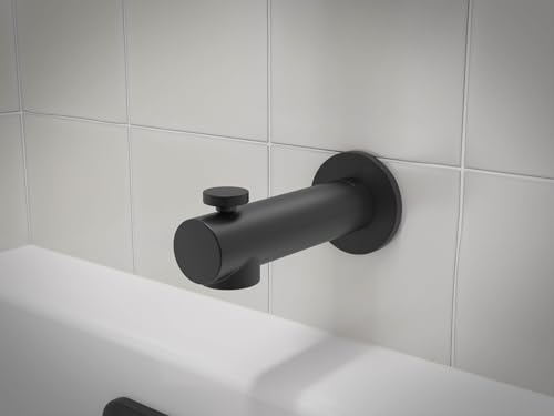 Kohler TS35322-4H-BL, Juego de ducha y bañera Elate Rite-Temp con ducha de función única 1.5 gpm, negro mate, kit multifunción para bañera y ducha, duradero y estilizado miniatura 2