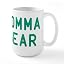 White - Momma Bear Green Large Mug