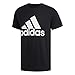 adidas Men's Badge of Sport Tee, Black/White, Small