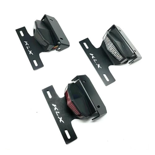 Feu LED et clignotant sur support de plaque pour moto KLX