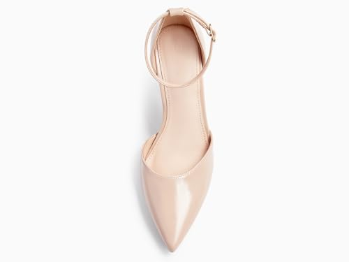 Image of Juliet Holy Womens Pumps Point Closed Toe Heels Buckle Ankle Strap D'Orsay Heeled Sandals
