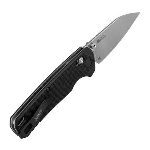 Image of Kershaw Bel Air XL Manual Folding Pocket Knife, 3.4 inch MagnaCut Steel Blade, Black G10 Handle, Pocketclip, Made in the USA