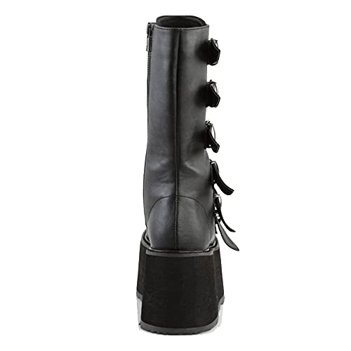 Roimaash Dames Goth Laarzen Wedge Hoge Hakken Plaftorm - Image 3