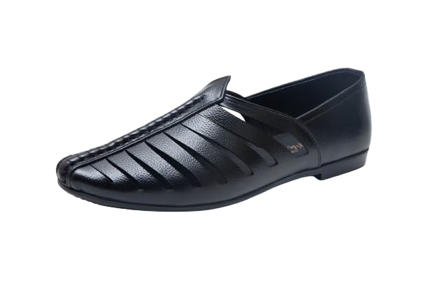 ARAMISH Black Genuine Leather Ethnic Mojari for Men - 12 UK (B0D9LZ99VH) Amazon Price History, Amazon Price Tracker