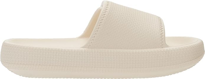 Image of Joomra Slides for Women and Men Adjustable Pillow Slippers Diabetic Sandals | Thick 1.7 inch Cushioned Sole, Deep Heel Cup, Recovery Sandals Ideal for pool, beach, bath, travel, home, Indoor, outdoor