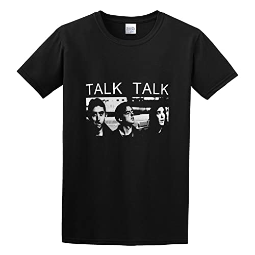 zhanxiangzhi Talk Talk Band 80S Colours Unisex 100% Cotton Short-Sleeve T-Shirts Black L