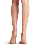 FALKE Kobiety Podkolanówki Shelina 12 DEN W Kh ultra transparentny przezroczyste jednokolorowe 1 Para, Cieliste Golden 4699, 39-42