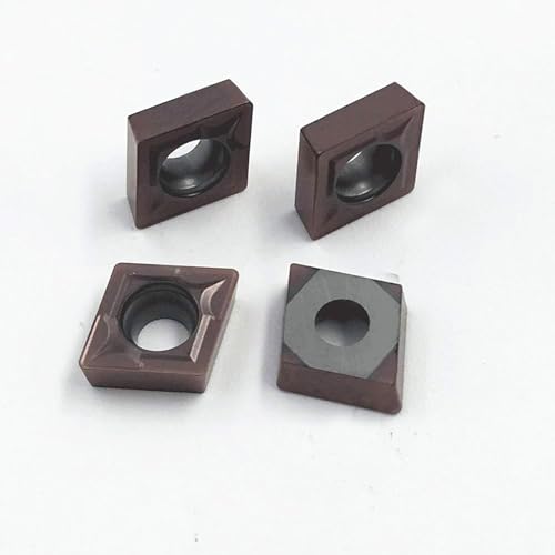 Hunricho 20 STÜCKE Hartmetall Einsatzschneider für regelmäßige Edelstahl Maschinen Drehmaschine Fräseinsätze Drehwerkzeuge mit Fall DCMT070204DCMT21.51 CCMT060204 CCMT21.51 für Edelstahl