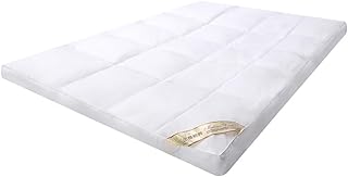 Youyijia Mattress Topper Small Double 10cm Thick White, 120 x 190cm Memory Foam Mattress Cover, Soft & Fluffy Quilted Double Mattress Topper - Hypoallergenic Mattress Toppers with Elastic Straps