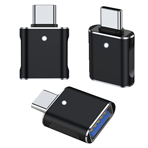 Mepsies Adaptateur USB C Pack de 3, Adaptateur USB C vers USB 3.0, Adaptateur OTG USB Femelle vers USB Type C Mâle Compatible avec MacBook Pro, Samsung Galaxy,...