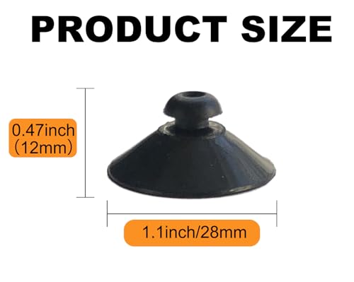 Image of 16Pcs Black Rubber Aquarium Suction Cups, Fish Tank Accessories for Pump, Line, Aeration Setup
