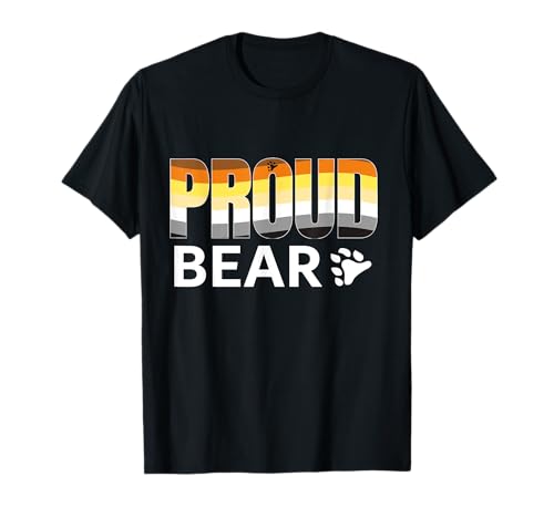 Maglietta "Orgoglioso orso LGBT" | Bandiera dell'orgoglio degli orsi LGBT degli uomini gay pelosi Maglietta