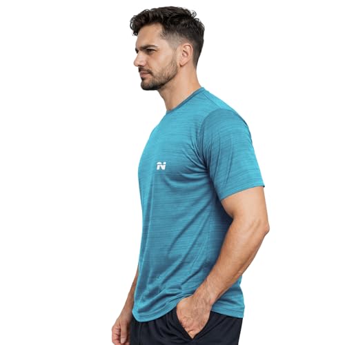 Image of NINQ Half Sleeve Compression T-Shirt - Men's Athletic & Sports Tights for Fitness