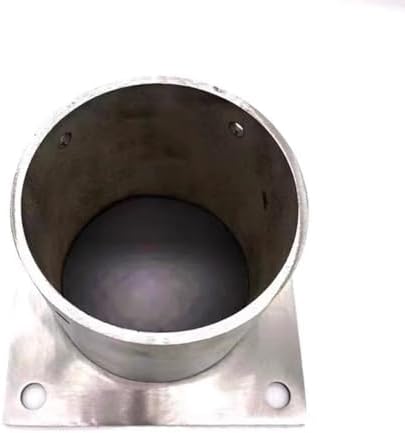 Stainless Steel Post Anchor Base - Round Deck Bracket with Screws, Durable Outdoor Support Sleeve for Fencing, Mailbox, 90mm - Heavy Duty Weather Resistant Mounting Solution