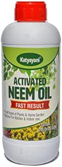 Katyayani Activated Neem Oil for Plants Garden Kitchen Insect Killer Spray Pest Control Organic Pesticide Fast Results | 200 ML | 100ml x 2 |