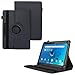 World biz 10 inch Tablet Case - Universal Stand Case Folio Cover Leather 360° Rotating Case Fits for Samsung Tab A7/A8, Tab A9 plus 11",iPad 9.7/10.2,iPad 10.9, Lenovo Tab M10, Fire HD 10 (Black)