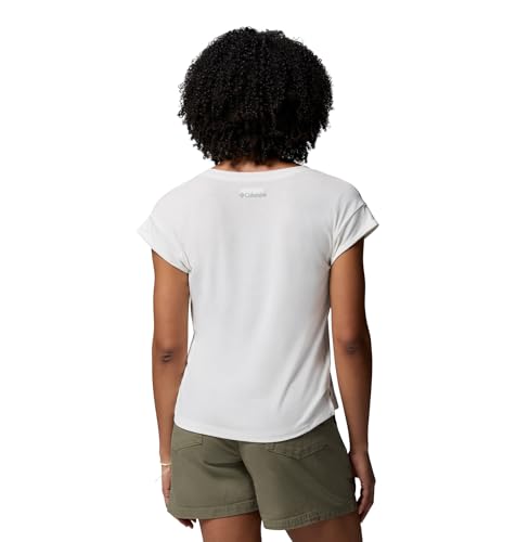 Columbia Women's Daniela Falls V-Neck Short Sleeve Tee, Sea Salt, XX-Large by Columbia - Used condition - Image 2