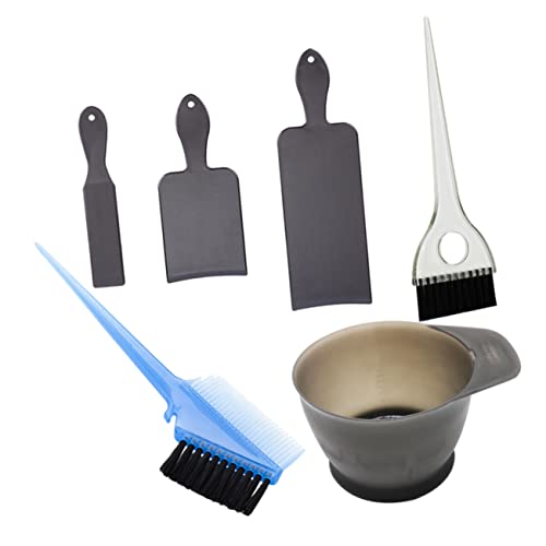 Ipetboom Kit De Coloration Capillaire Palette De Coloration Outils De Coiffure Pour Usage Domestique Ou Professionnel Noir Bleu Gris Transparent