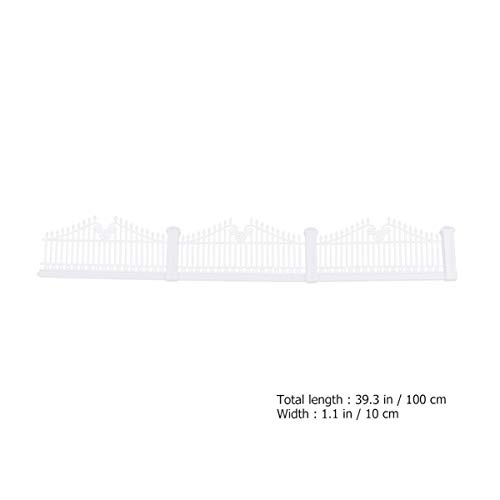 NICEXMAS Cerca de PlÃ¡stico de Jardim Decorativo Cerca de Piquete Branco Protetor Protetor de Borda