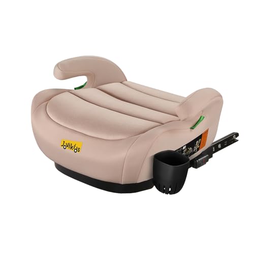 Jovikids i-Size Booster Car Seat, 125-150cm Highback Toddler Booster Seat with ISOFIX, ECE R129 Approved, Seat Belt Guide, Lightweight & Portable, Removable Machine Washable Cover