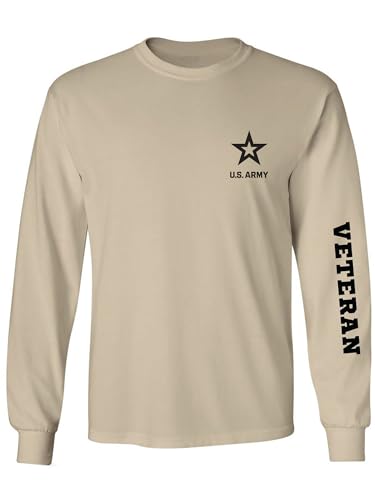 zerogravitee Army Veteran Black Sleeve Print Adult Long Sleeve T-Shirt