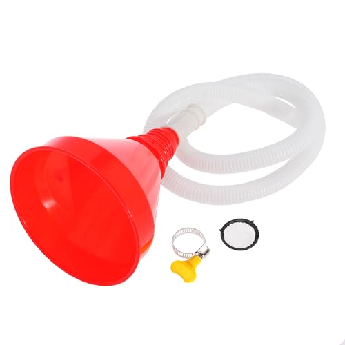 Nayciiy Wide Mouth Oil Funnel with 100cm Long Hose and Mesh Screen - Universal Funnel for Car, Automotive, Kitchen, Engine, Gas, Fluid, Liquid Use