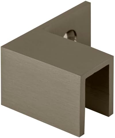 CRL Brushed Nickel Left Hand "Sleeve Over" Wall Mount Glass Clamp