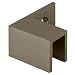 C.R. LAURENCE S0GC37LBN CRL Brushed Nickel Left Hand "Sleeve Over" Wall Mount Glass Clamp