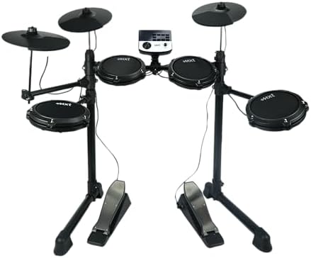 Bateria Eletrônica Digital MXT, 4 Pads de Bateria, 3 Pratos, Módu...