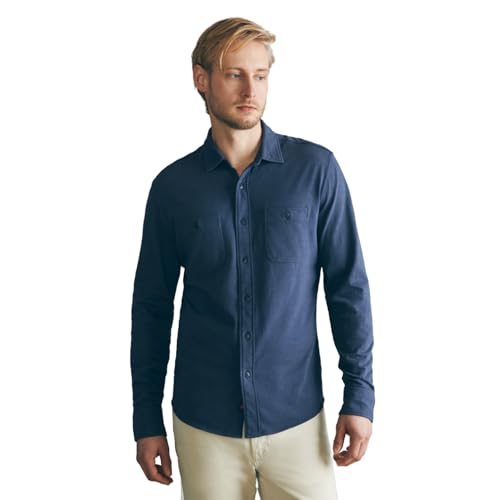 Faherty Men's Knit Seasons Shirt Double Pocket