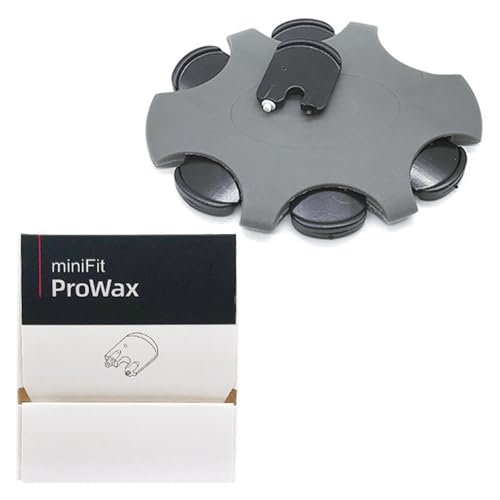 DIREKT ProWax MiniFit Cerumenfilter - Filter für Oticon Hörgeräte - Schützt vor Feuchtigkeit & Ohrenschmalz - 1 4 mm Durchmesser - 6 Stk. - 1er Pack - Schwarz