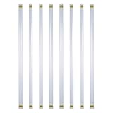 Supvox 8-teiliges Transparentes Angel-Organizer-Set für Schwimmringe: Robuster Kunststoff-posenhalter – wasserdichte Aufbewahrung für Angelzubehör