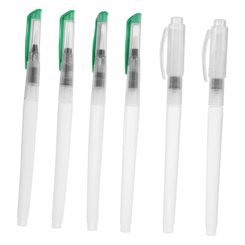 Cabilock 6 Piezas Pinceles de Agua Recargables Pinceles Reutilizables para Acuarela Herramienta Ligera y Portátil para Dibujo y Pintura Creativa