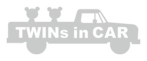 Sticker Shop Haru TWINS �h�m CAR �X�e�b�J�[ �A�����J���ȎԂƏ��F���� 20cm �V���o�[