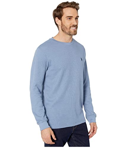 Image of U.S. Polo Assn. Men's Cotton Regular Fit Long Sleeve Crew Neck Solid Thermal Shirt