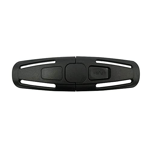 ISKIP – Hebilla para cinturón de seguridad de coche, correa de seguridad para el coche, arnés, hebilla de seguridad para bebés y niños, color negro (una unidad)