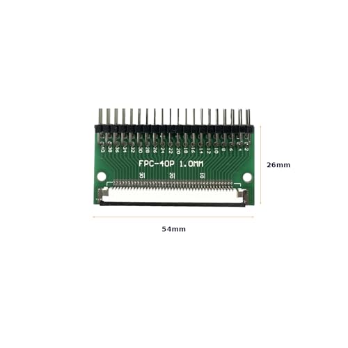 MTCELL 2Pcs FFC FPC PCB Converter Board 40pin 1.0mm miniatura 3