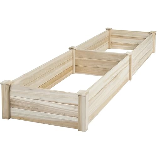 VMDVBNA Jardinera Elevada Macetero de Exterior Madera for Vegetales, Flores y Hierbas para Maceta