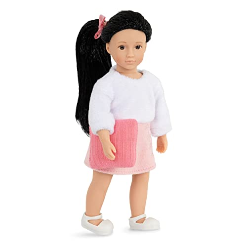 Lori Dolls – Yuni’s Cozy Sofa Set – Mini Doll & Toy Living Room Furniture – 6-Inch Doll & Dollhouse Accessories – Sofa, Pouffe, Table, Rug, Pillows – Play Set For Kids – 3 Years + #TOP2