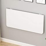 × Construcción robusta: nuestro escritorio para computadora de montaje en pared está hecho de material MDF de alta calidad, es lo suficientemente resistente y resistente para su uso diario.