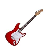 Aria Strat Style Guitar Black Finish 3 single coil pickups 5-way selector Maple neck and rosewood fingerboard