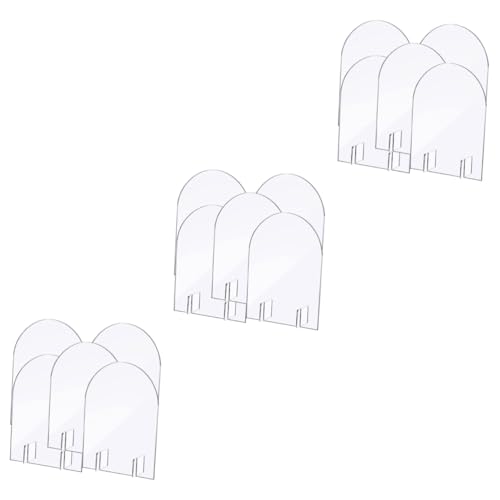 Alipis 3sets Acrylic Sign Stand Wedding Decor Acrylic Place Cards Party Supplies Seating Cards 5pcs*3